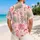 Pink Flamingo Chameleon Jungle Scene For Pool Days, Beach Trips, And Island Vacations Hawaiian Shirt - 2