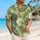 Sage Palm Leaves And White Plumeria For Relaxed Island Vacation Getaways And Beach Days Hawaiian Shirt - 6