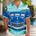 Vintage Blue Race Car Face for Halloween Cosplay and Classic Racing Fans and Auto Lovers Hawaiian Shirt - 1