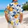 Citrus Grove Oranges and Blue Leaves for Sunny Resort Getaways and Coastal Escapes Hawaiian Shirt - 2