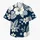 Navy Hibiscus and Tropical Foliage for Coastal Resort Getaways and Island Vacations Hawaiian Shirt - 7
