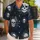 Gothic Skull Web Motifs for Dark Beach Nights and Alternative Holiday Gatherings Hawaiian Shirt - 1