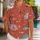 Red Tropical Fish Ocean Motif for Beach Vacations and Island Getaways for Men in Summer Hawaiian Shirt - 1