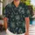 Tropical Palm Canopy Retreat for Resort Vacations and Island Weekends, Men’s Style Hawaiian Shirt - 1