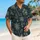 Tropical Palm Canopy Retreat for Resort Vacations and Island Weekends, Men’s Style Hawaiian Shirt - 6