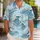 Blue Ukiyo-E Ocean Waves for Coastal Getaways, Beach Days, And Relaxed Island Weekends Hawaiian Shirt - 1