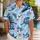 Retro Space Explorer Droids and Starships for Beach Vacations, Men and Dad Gifts Hawaiian Shirt - 1