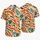 Orange Tiger Stripes for Halloween Costume Parties, Family Celebrations and Island Getaways Hawaiian Shirt - 5