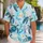 Blue Sea Turtle Ocean Life for Coastal Vacations and Island Adventures for Men's Style Hawaiian Shirt - 1
