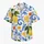 Lemon Citrus and Blue Vine Motifs for Sunny Resort Getaways and Coastal Weekend Escapes Hawaiian Shirt - 7