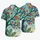 Stained Glass Flower Tree Sunlit Garden Scene For Island Vacations And Resort Days Hawaiian Shirt - 5