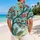 Stained Glass Flower Tree Sunlit Garden Scene For Island Vacations And Resort Days Hawaiian Shirt - 2