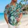 Stained Glass Flower Tree Sunlit Garden Scene For Island Vacations And Resort Days Hawaiian Shirt - 6