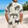 Vintage Donkey Beach Style for Summer Travel and Island Getaways, Animal Lovers Hawaiian Shirt - 2