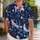 Moonlit Ring-Eared Fox and Arctic Horned Beast for Summer Getaways and Fantasy Fans Hawaiian Shirt - 1