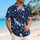 Moonlit Ring-Eared Fox and Arctic Horned Beast for Summer Getaways and Fantasy Fans Hawaiian Shirt - 6