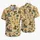 Vintage Treasure Maps and Pirate Ships for Seaside Holidays and Family Island Adventures Hawaiian Shirt - 5