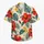 Red And Golden Tropical Blooms For Halloween Theme Park Getaways With Family Hawaiian Shirt - 7