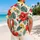 Red And Golden Tropical Blooms For Halloween Theme Park Getaways With Family Hawaiian Shirt - 2