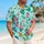 Five Cartoon Animal Friends Celebrate a Tropical Beach Vacation for Summer Getaways Hawaiian Shirt - 6