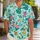 Five Cartoon Animal Friends Celebrate a Tropical Beach Vacation for Summer Getaways Hawaiian Shirt - 1