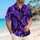 Purple Feather Flames for Halloween Costume Parties and Bold Island Getaways Hawaiian Shirt - 6