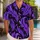 Purple Feather Flames for Halloween Costume Parties and Bold Island Getaways Hawaiian Shirt - 1