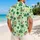Lucky Shamrocks and Cartoon Animal Friends for St. Patrick’s Day Island Getaways Hawaiian Shirt - 2