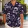Grinning Skeleton and Gothic Webs for Spooky Halloween Nights and Eerie Getaways Hawaiian Shirt - 1