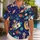 Cartoon Space Explorers and Rocket Ship for Dreamy Summer Getaways with Friends Hawaiian Shirt - 1