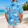 Tropical Palm Trees and Beach Icons for Sunny Family Island Vacation Adventures Hawaiian Shirt - 2