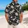 Monochrome Cartoon Doodle Motifs for Creative Summer Getaways and Beachside Weekends Hawaiian Shirt - 2