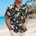 Monochrome Cartoon Doodle Motifs for Creative Summer Getaways and Beachside Weekends Hawaiian Shirt - 6