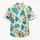 Cheerful Vacation Mouse and Tropical Botanicals for Relaxed Sunny Beach Getaways Hawaiian Shirt - 7