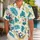 Cheerful Vacation Mouse and Tropical Botanicals for Relaxed Sunny Beach Getaways Hawaiian Shirt - 1