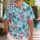 Cheerful Snowmen And Reindeer Holiday Scenes For Christmas Island Getaways And Winter Hawaiian Shirt - 1