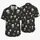 Skeletal Bowtie Pinstripes for Halloween Parties and Spooky Island Getaways All Season Hawaiian Shirt - 5