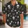Skeletal Bowtie Pinstripes for Halloween Parties and Spooky Island Getaways All Season Hawaiian Shirt - 1
