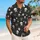 Skeletal Bowtie Pinstripes for Halloween Parties and Spooky Island Getaways All Season Hawaiian Shirt - 6