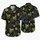 Spooky Grinning Faces and Golden Hearts for Halloween Getaways and Tropical Vacations Hawaiian Shirt - 5