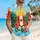 Red and Gold Hero Crest for Island Getaways and Family Summer Beach Celebrations Hawaiian Shirt - 6