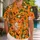 Pumpkin, Tiger Cub and White Kitten Halloween Aloha for Spooky Autumn Celebrations Hawaiian Shirt - 1