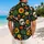 Sci-Fi Space Helmet Sunflowers for Laid-Back Summer Getaways and Island Escapes Hawaiian Shirt - 2