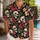 Whimsical Skeleton Faces and Tropical Blooms for Halloween Getaways and Spooky Vacations Hawaiian Shirt - 1