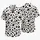 Black And White Dalmatian Spots With Scarlet Accents For Halloween Costume Parties Hawaiian Shirt - 5