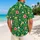Cheerful Green Jungle Monkeys For Sunny Island Getaways And Relaxed Summer Days Together Hawaiian Shirt - 2