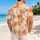 Cute White Bunny Faces with Orange Ears for Sunny Summer Beach Getaways and Vacations Hawaiian Shirt - 2