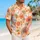 Cute White Bunny Faces with Orange Ears for Sunny Summer Beach Getaways and Vacations Hawaiian Shirt - 6
