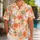 Cute White Bunny Faces with Orange Ears for Sunny Summer Beach Getaways and Vacations Hawaiian Shirt - 1