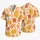 Retro Orange Tiki Florals for Island Getaways and Sunny Coastal Holidays for Men Hawaiian Shirt - 5
